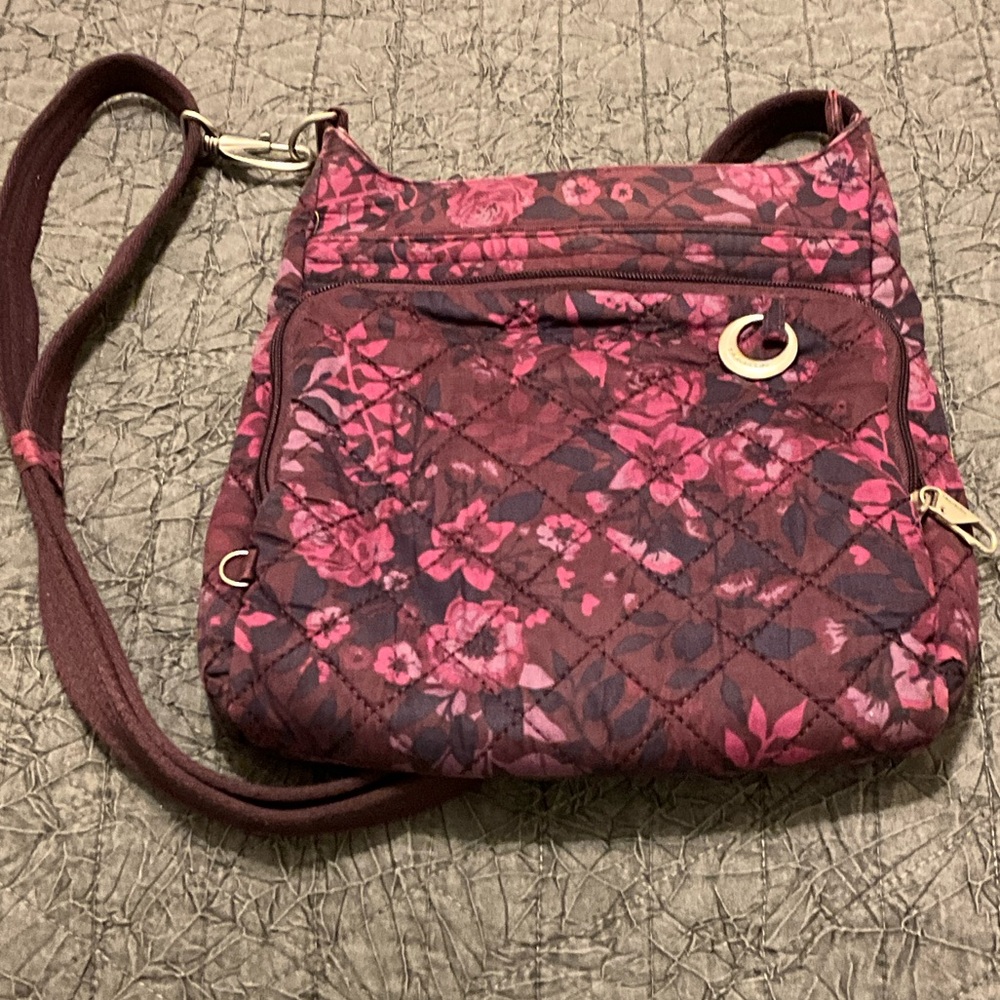 Floral Quilted Crossbody Bag